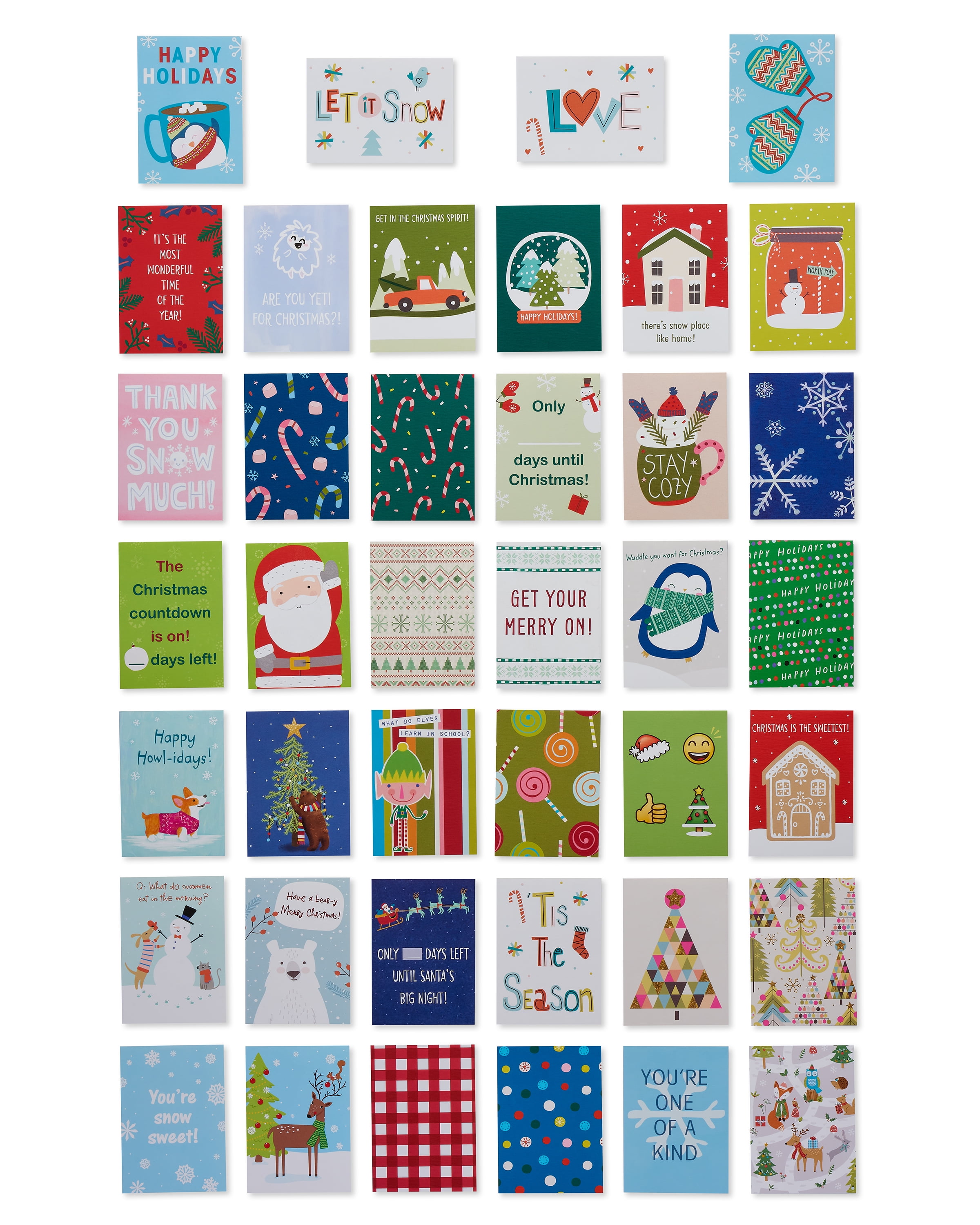 american-greetings-40-count-christmas-lunch-box-mini-notes-holiday-cheer-walmart-com