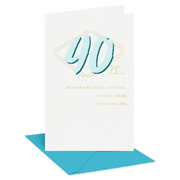 American Greetings 40th Birthday Card for Anyone (Braver and More Original)