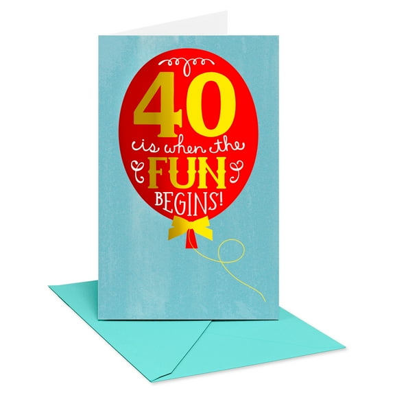 American Greetings 40th Birthday Card for Anyone for Anyone (Wonderful Things)