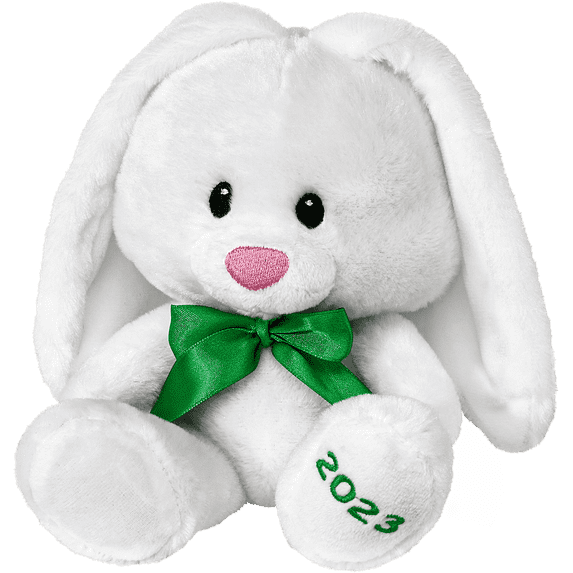American Greetings 6.5" Easter Plush, White Bunny (1-Count)