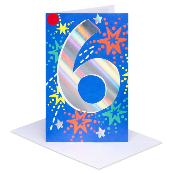 American Greetings 6th Birthday Card for Kids (Celebrate in Style)