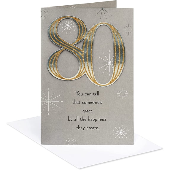 American Greetings 80th Birthday Card (Extraordinary You)