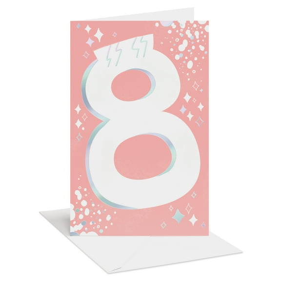 American Greetings 8th Birthday Card for Kids (Cool Eight Celebration)