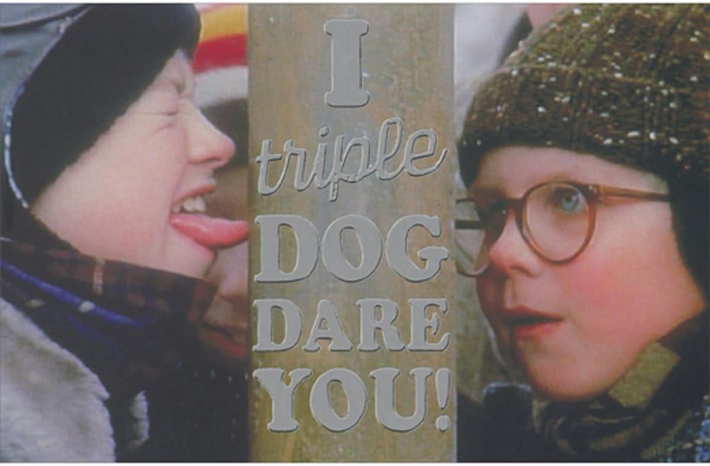 American Greetings A Christmas Story I Dog Dare You Tongue Stuck On Pole Funny/Humorous Box Of