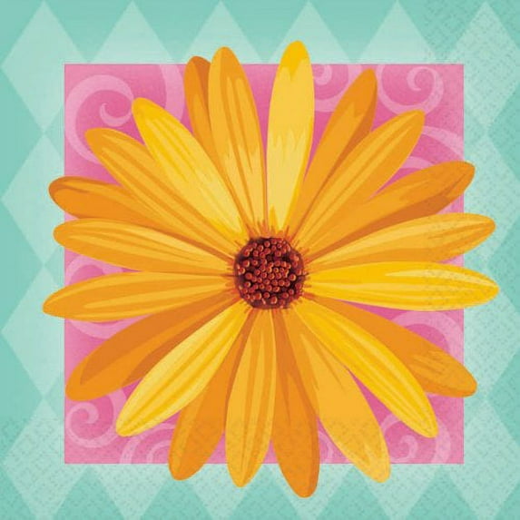 Amscan In Bloom Napkins, 16 Count