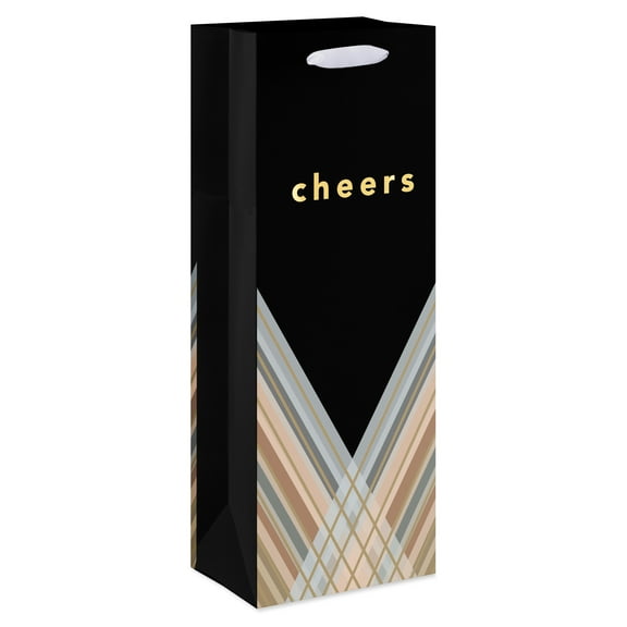 American Greetings All Occasion Black Beverage Bag, Cheers (1-Count)