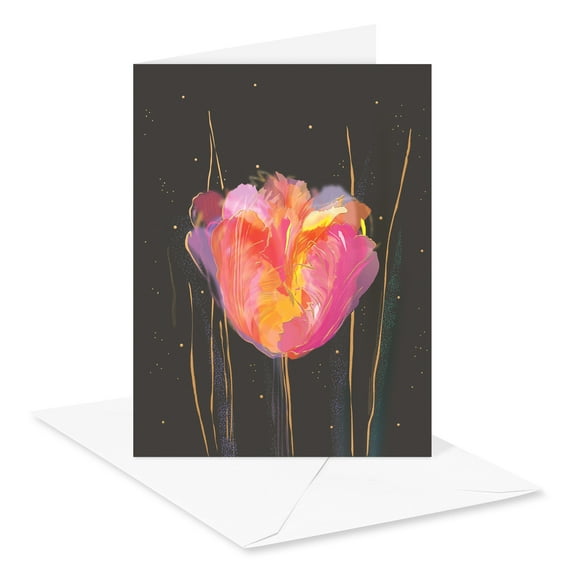 American Greetings All Occasion Black Stationery Notes, Rose on Black (20-Count)