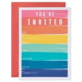 thumbnail image 1 of American Greetings All-Occasion Party Invitations with Envelopes, Rainbow Brushstrokes (25-Count), 1 of 5