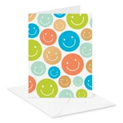 American Greetings All Occasion Blank Cards, Blue, Orange, Green 10-Count