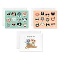 thumbnail image 1 of American Greetings All Occasion Stationery Note Multi-pack, Cats & Dogs (3-Designs, 30-Count), 1 of 4