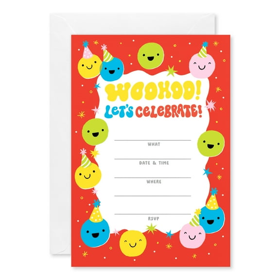 American Greetings Stationery Party Invitations, Celebrate (10-Count)