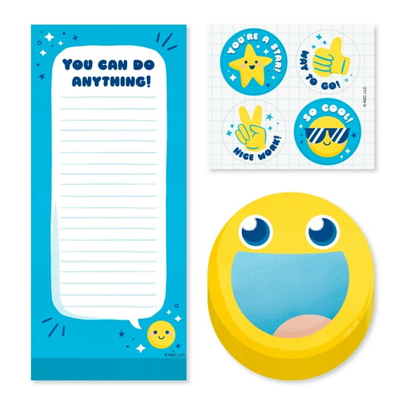 American Greetings Kids To-Do Checklist Kit, You Can Do Anything (1 Pad, 1 Sticky Note, 5 Sticker Sheets)