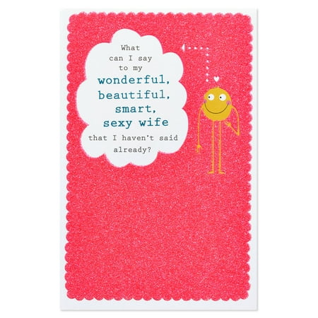 American Greetings Always Right Anniversary Card for Wife with Glitter