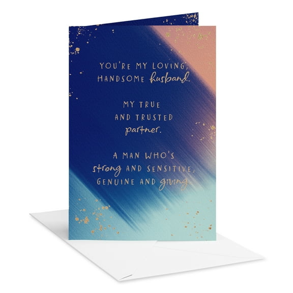 American Greetings Romantic Anniversary Card for Husband to Husband (True Trusted Partner)