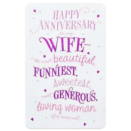 American Greetings Anniversary Card for Wife Funny (Wisest)