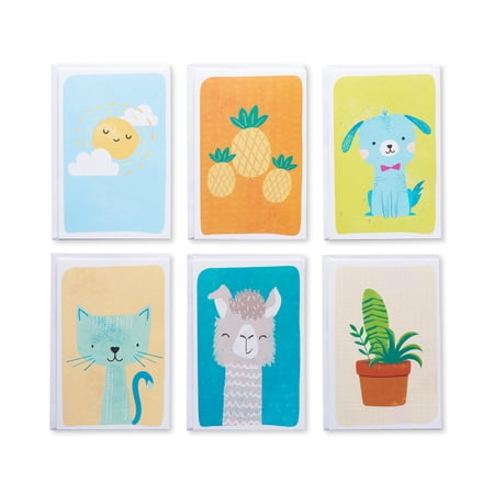 American Greetings Assorted Blank Cards, Cute Animals and Icons (48-Count)