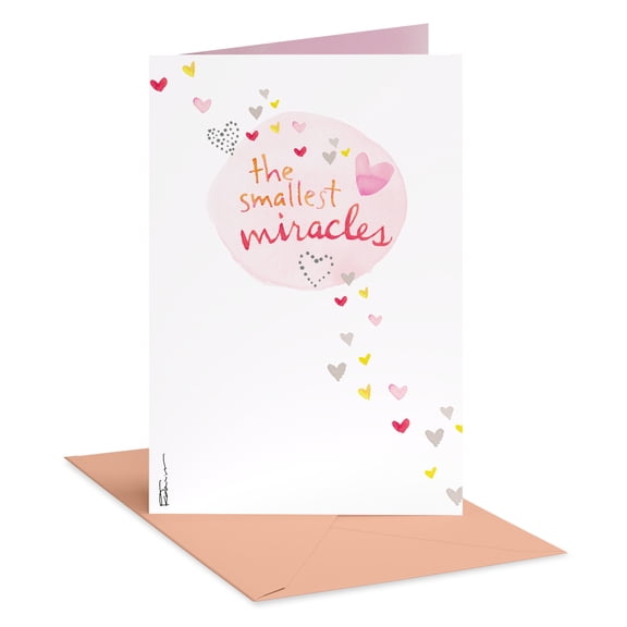 American Greetings Baby Girl Congratulations Card (The Smallest Miracles)