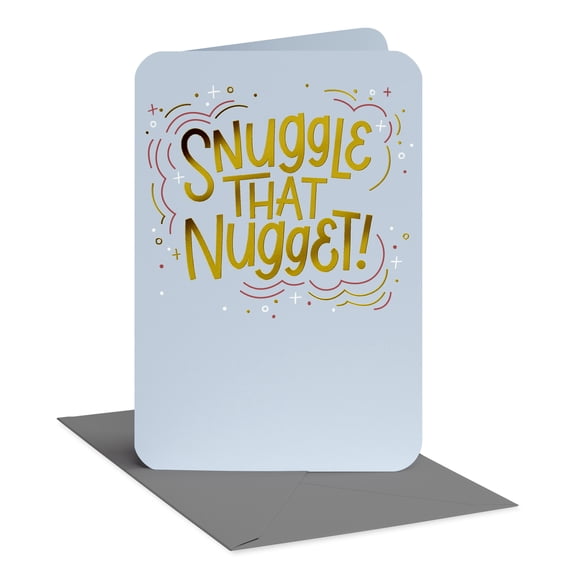 American Greetings Baby Shower Card for Boy (Snuggle That Nugget)