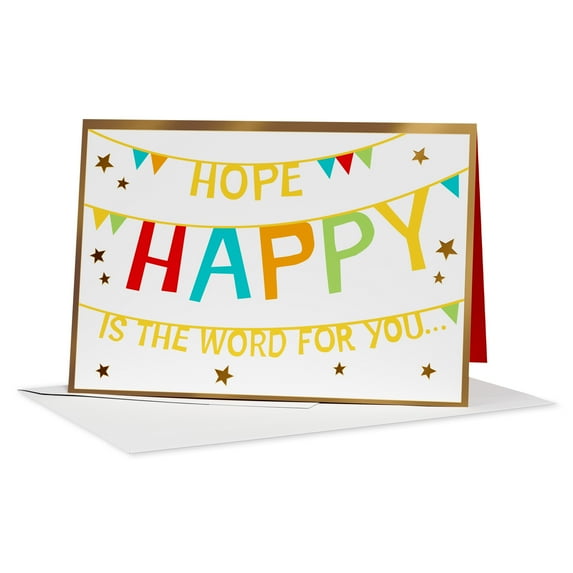 American Greetings Birthday Card (Banner of Joy)