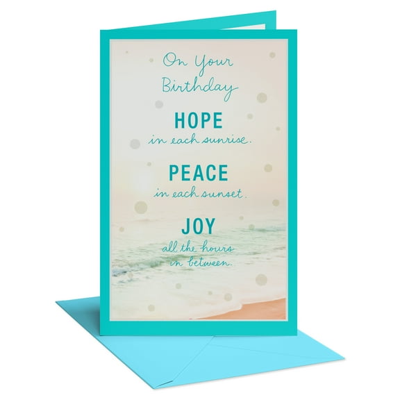 American Greetings Birthday Card for Anyone (Beach Scene)