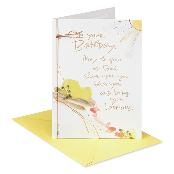 American Greetings Religious Birthday Card (Blessings and Happiness)