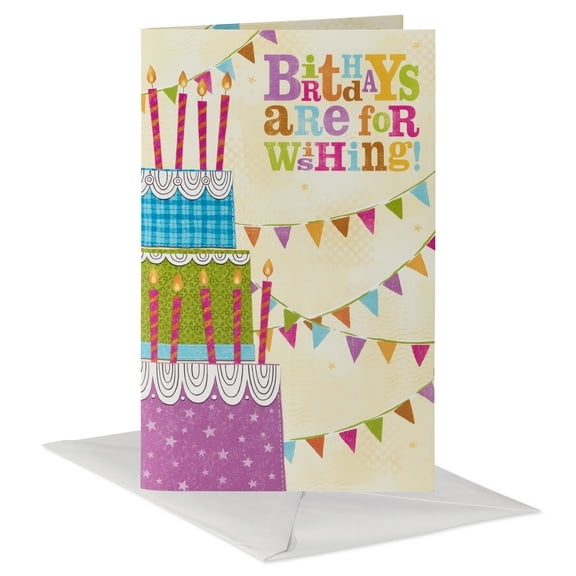 American Greetings Musical Birthday Card (Ready Set Blow Candle Cake)