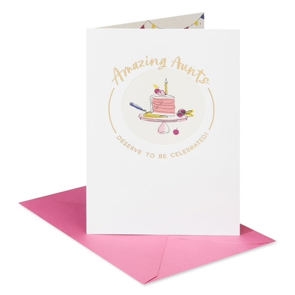 American Greetings Birthday Card for Aunt (Amazing Celebrations)