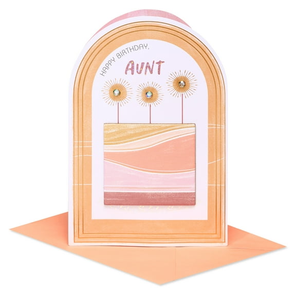 American Greetings Birthday Card for Aunt (Cake Topper)