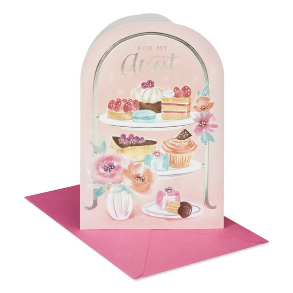 American Greetings Birthday Card for Aunt (Sweet Treats and Blossoms)