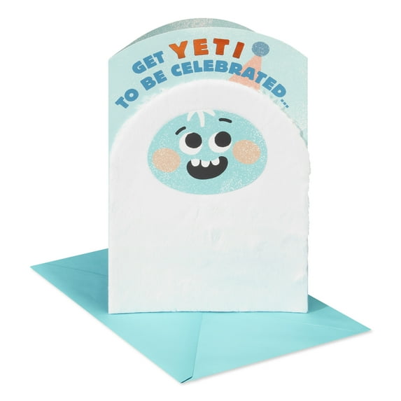 American Greetings Birthday Card for Boy (Yeti Celebration)