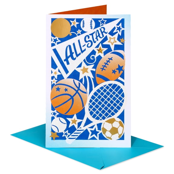 American Greetings Birthday Card for Boy (All-Star Sports)