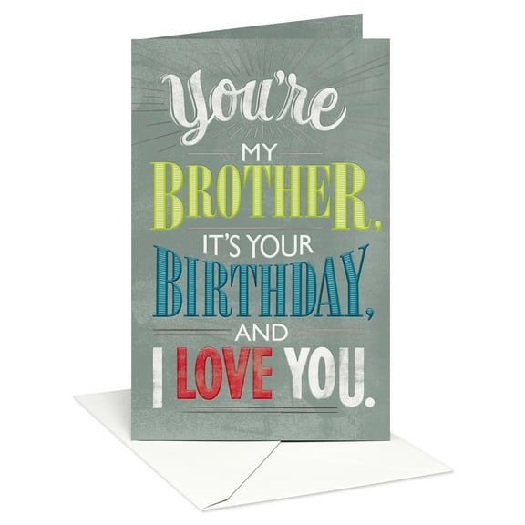 American Greetings Birthday Card for Brother (Bold and Loving)