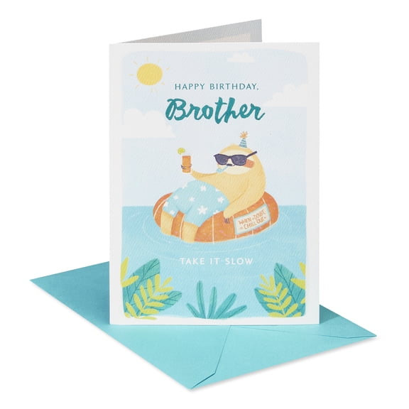 American Greetings Birthday Card for Brother (Sleep In Stay In Chill Out)