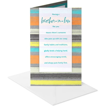 American Greetings Birthday Card for Brother-In-Law (Feeling Proud)
