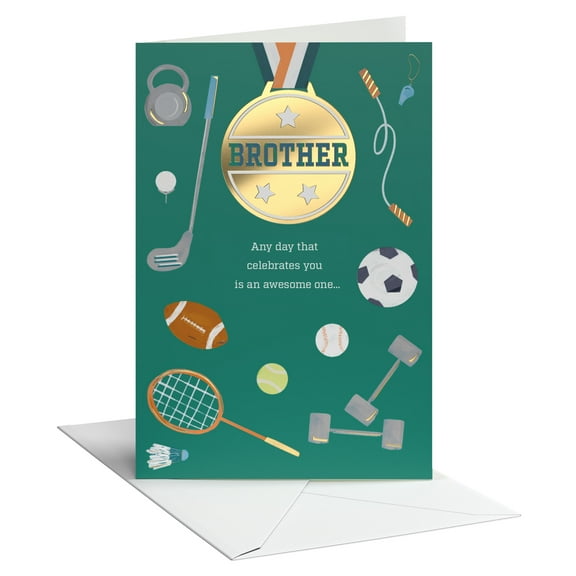 American Greetings Birthday Card for Brother (Sports and Awards)