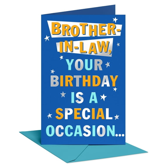 American Greetings Birthday Card for Brother-in-Law (Special Occasion)