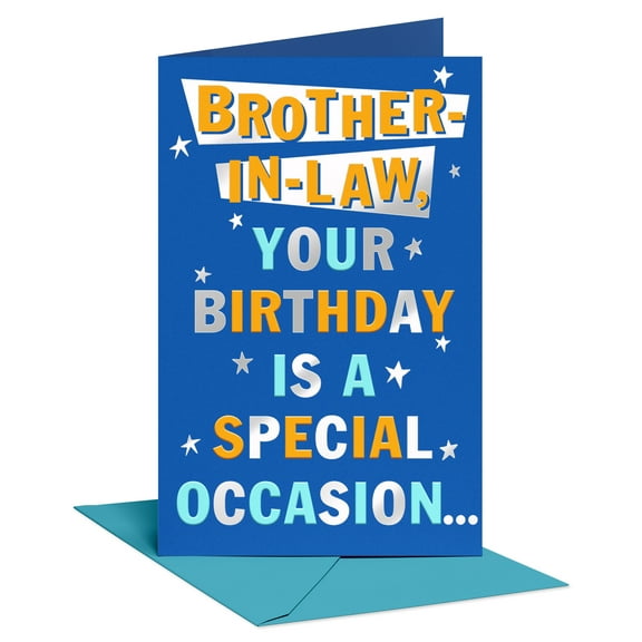 American Greetings Birthday Card for Brother-in-Law (Special Occasion)