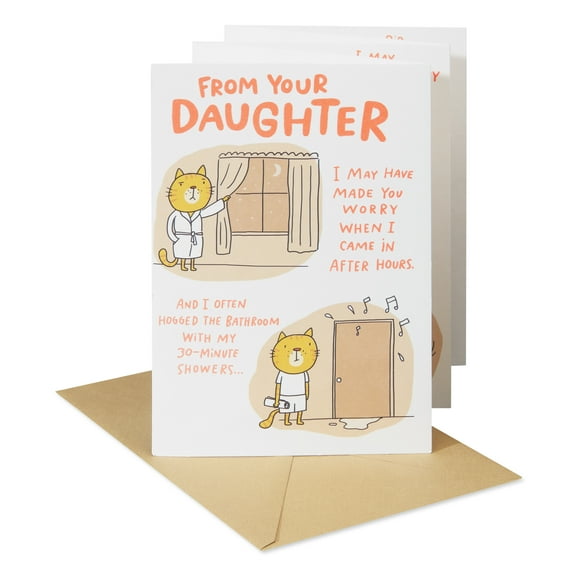 American Greetings Birthday Card for Dad from Daughter (Hogged the Bathroom)