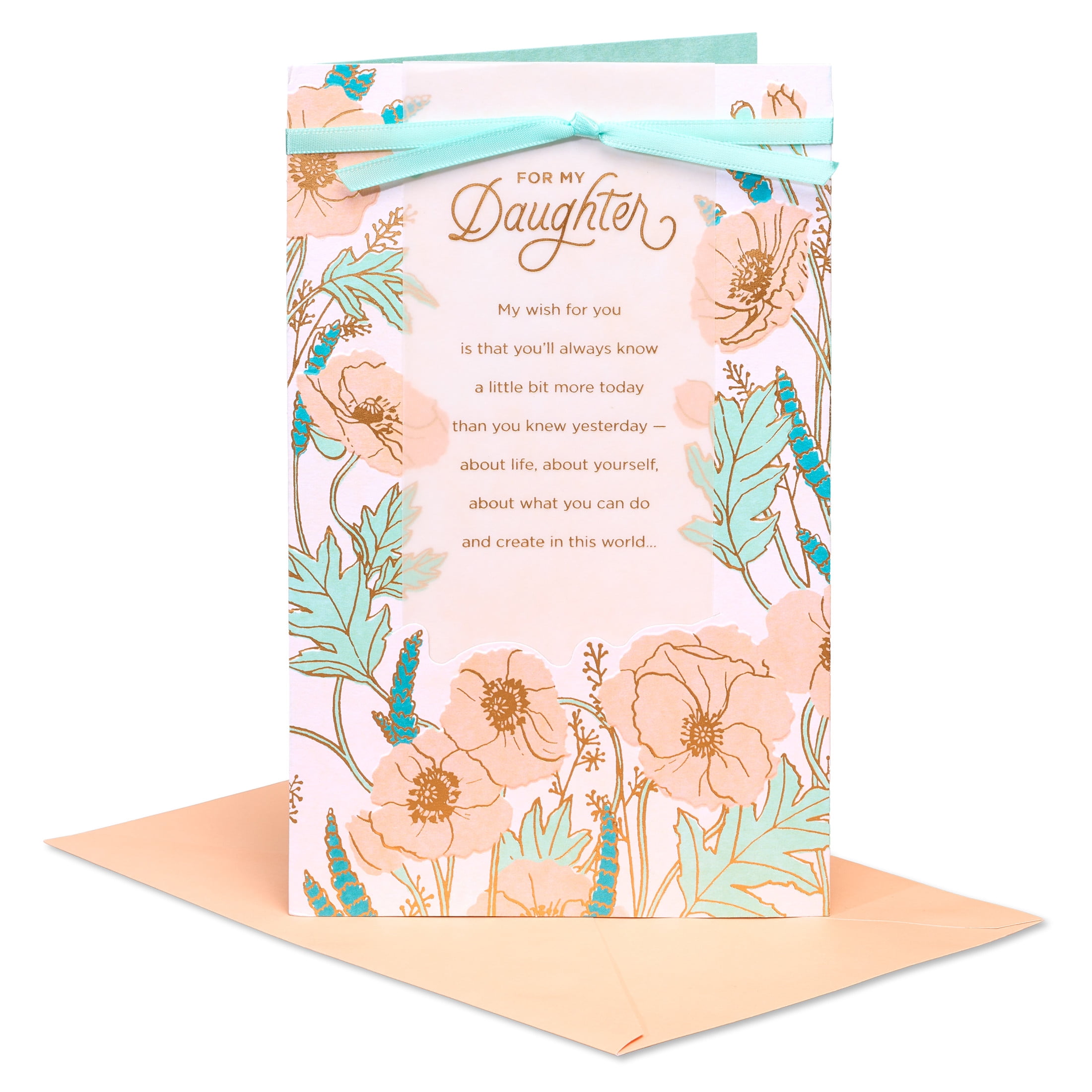 American Greetings Birthday Card for Daughter (Floral Design)