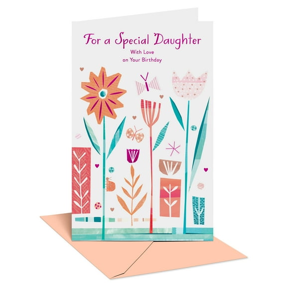 American Greetings Birthday Card for Daughter (Flowers and Butterflies)