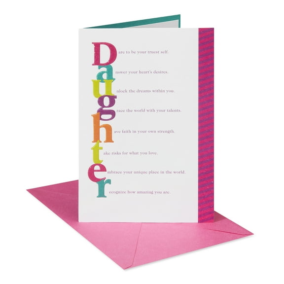 American Greetings Birthday Card for Daughter (Inspirational Message)
