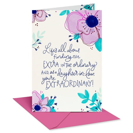 American Greetings Birthday Card for Daughter-in-Law (Flower Extraordinary)