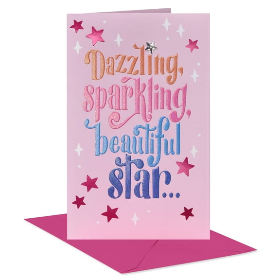 American Greetings Birthday Card for Girl (Beautiful Star)