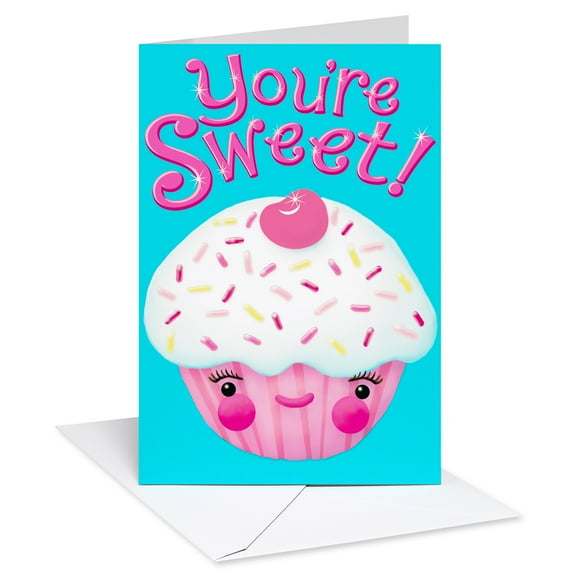 American Greetings Birthday Card for Girl (Animated Cupcake)