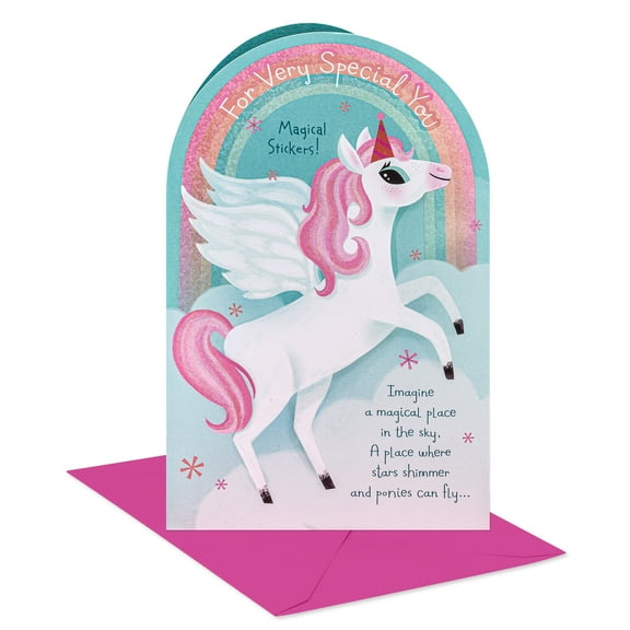 American Greetings Birthday Card for Girl (Magical Day)