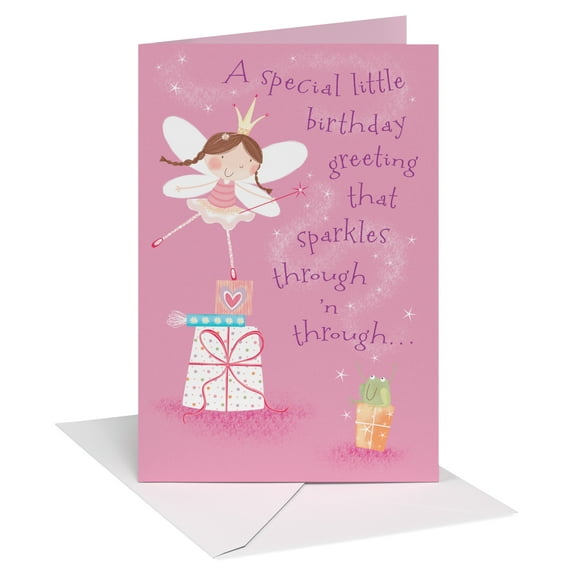 American Greetings Birthday Card for Girl (Sugared Almond Fairy)