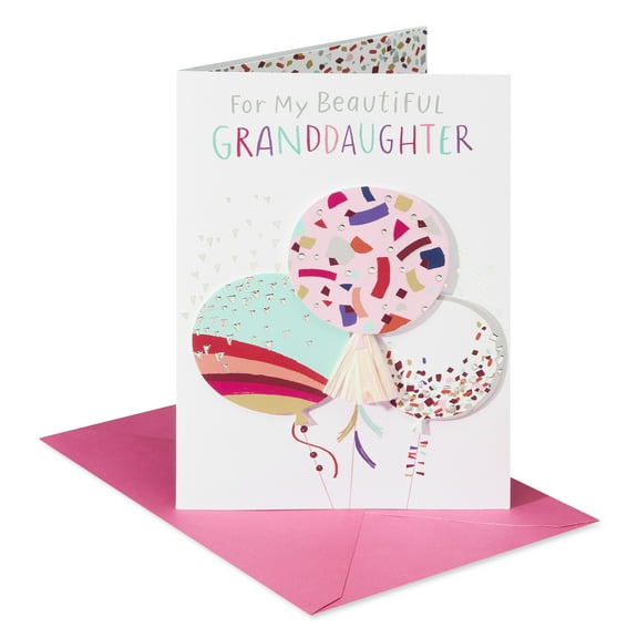 American Greetings Birthday Card for Granddaughter (Lovely Balloons)