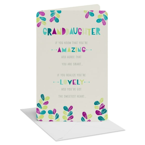 American Greetings Birthday Card for Granddaughter (Lovely and Amazing)