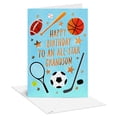 thumbnail image 1 of American Greetings Birthday Card for Grandson (All-Star Sports Theme), 1 of 3