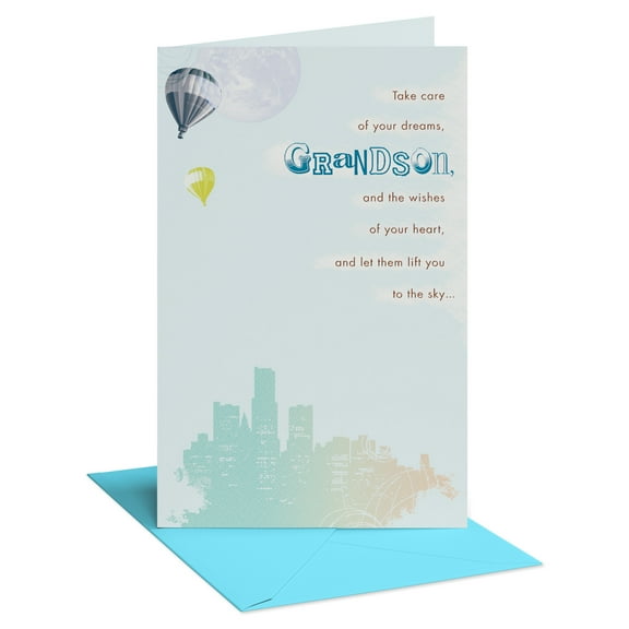 American Greetings Birthday Card for Grandson (Wishes of Your Hear)